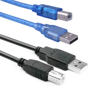 Arduino USB Cable (A to B) Blue/Black