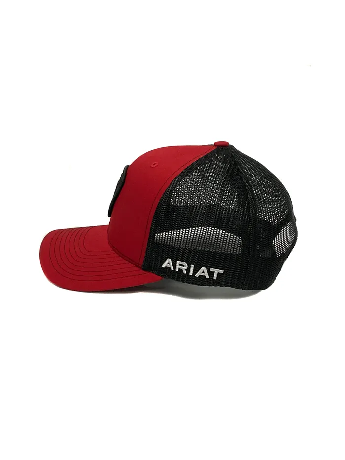 Ariat A300011704 Snapback 112 Mexican Flag Patch Cap Red