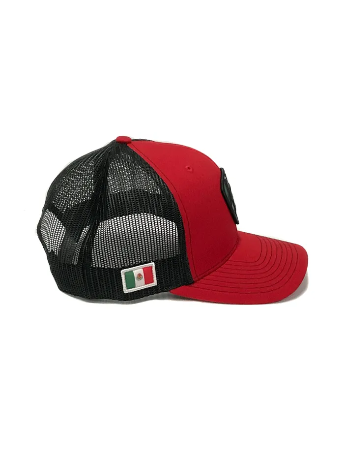 Ariat A300011704 Snapback 112 Mexican Flag Patch Cap Red