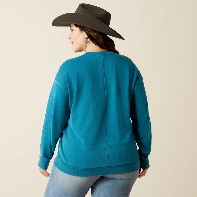 Ariat Women's Ocean Depths Unwind Long Sleeve Sweatshirt 10052556