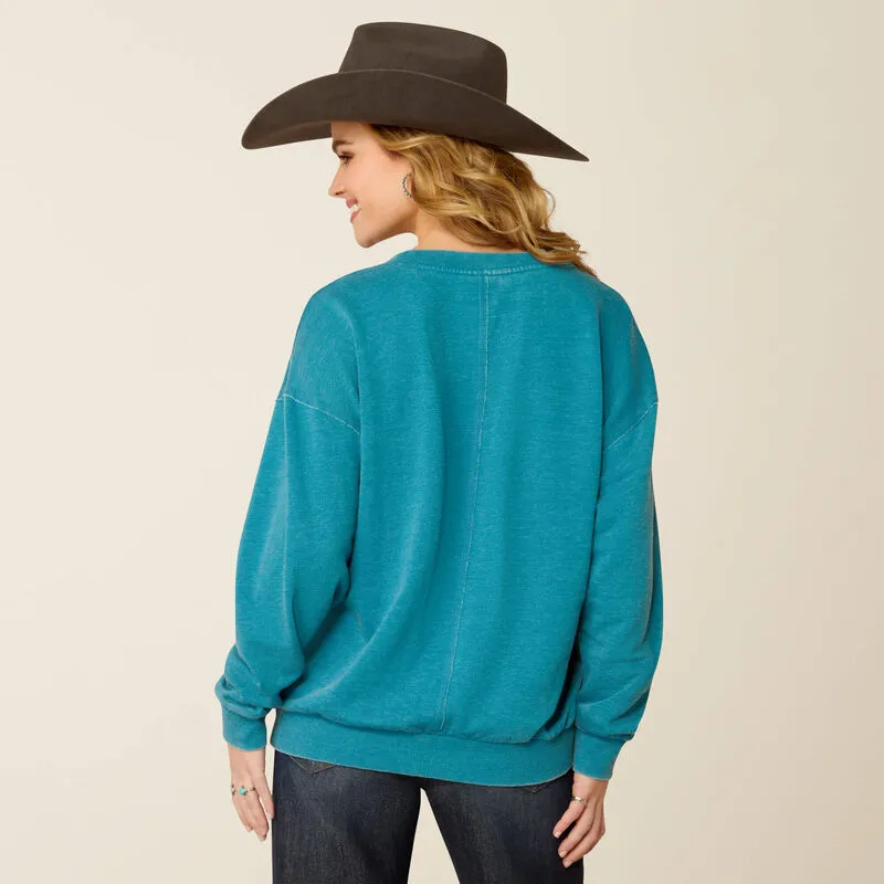 Ariat Women's Ocean Depths Unwind Long Sleeve Sweatshirt 10052556