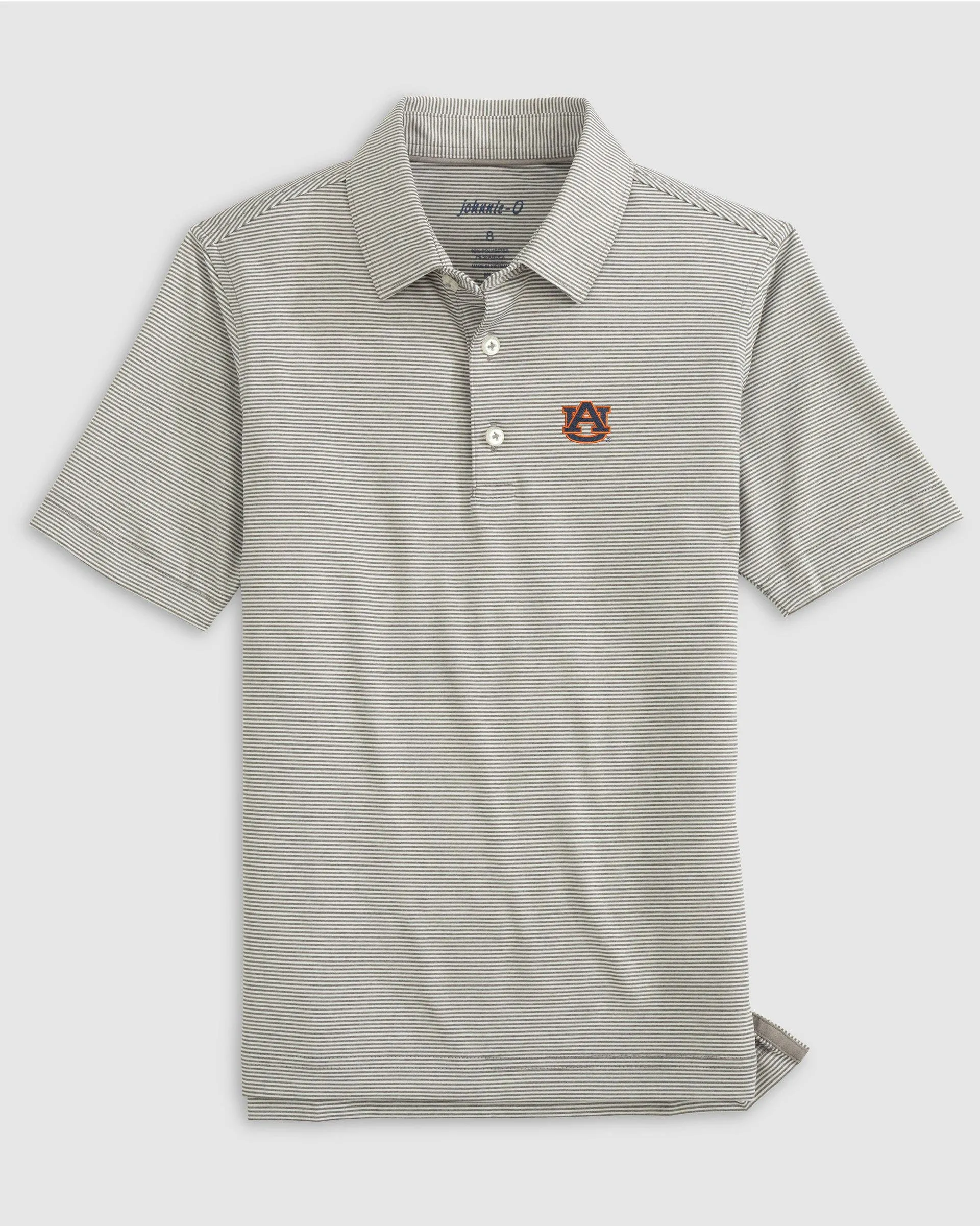 Auburn Lyndonn Jr. Striped Jersey Performance Polo