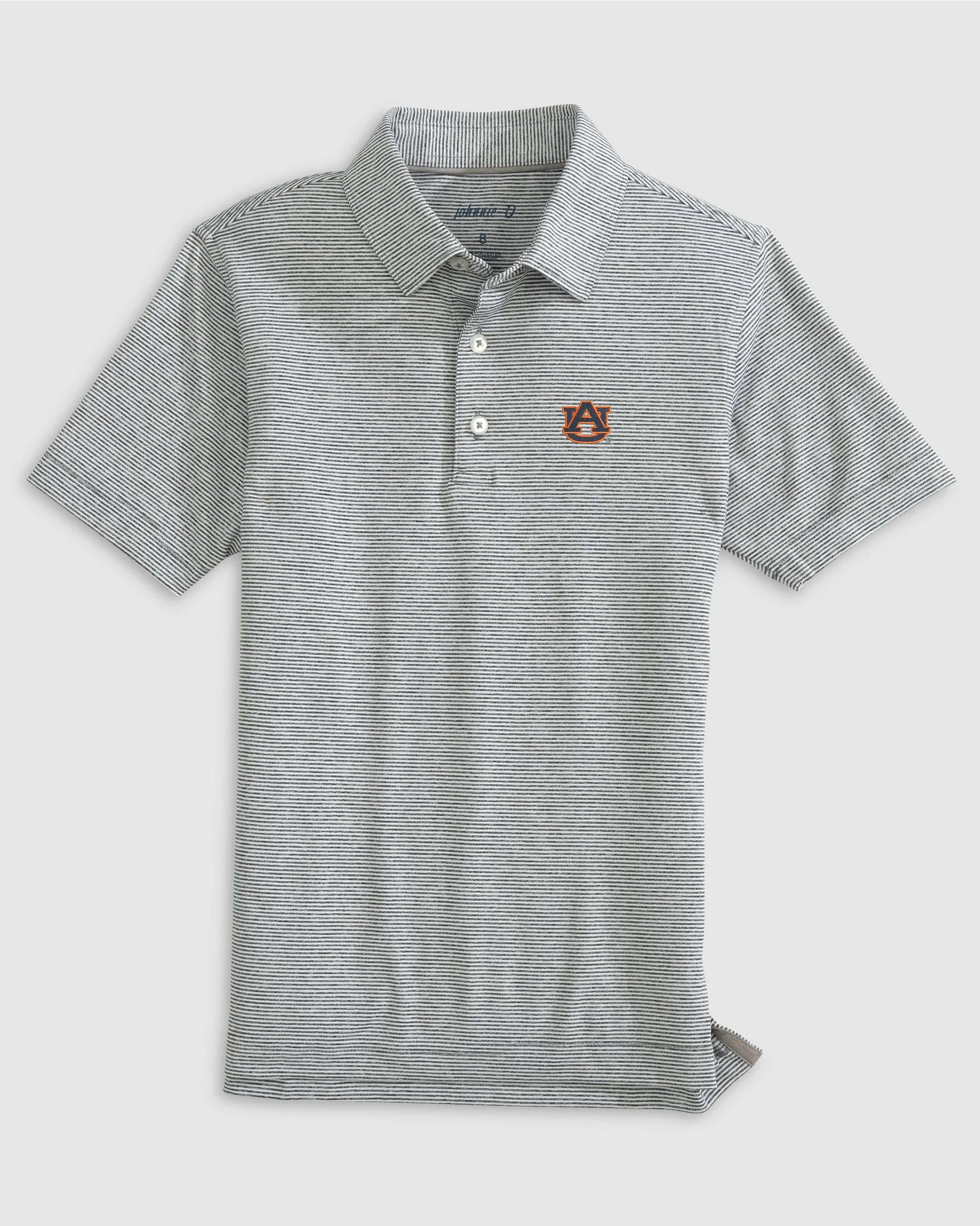 Auburn Lyndonn Jr. Striped Jersey Performance Polo