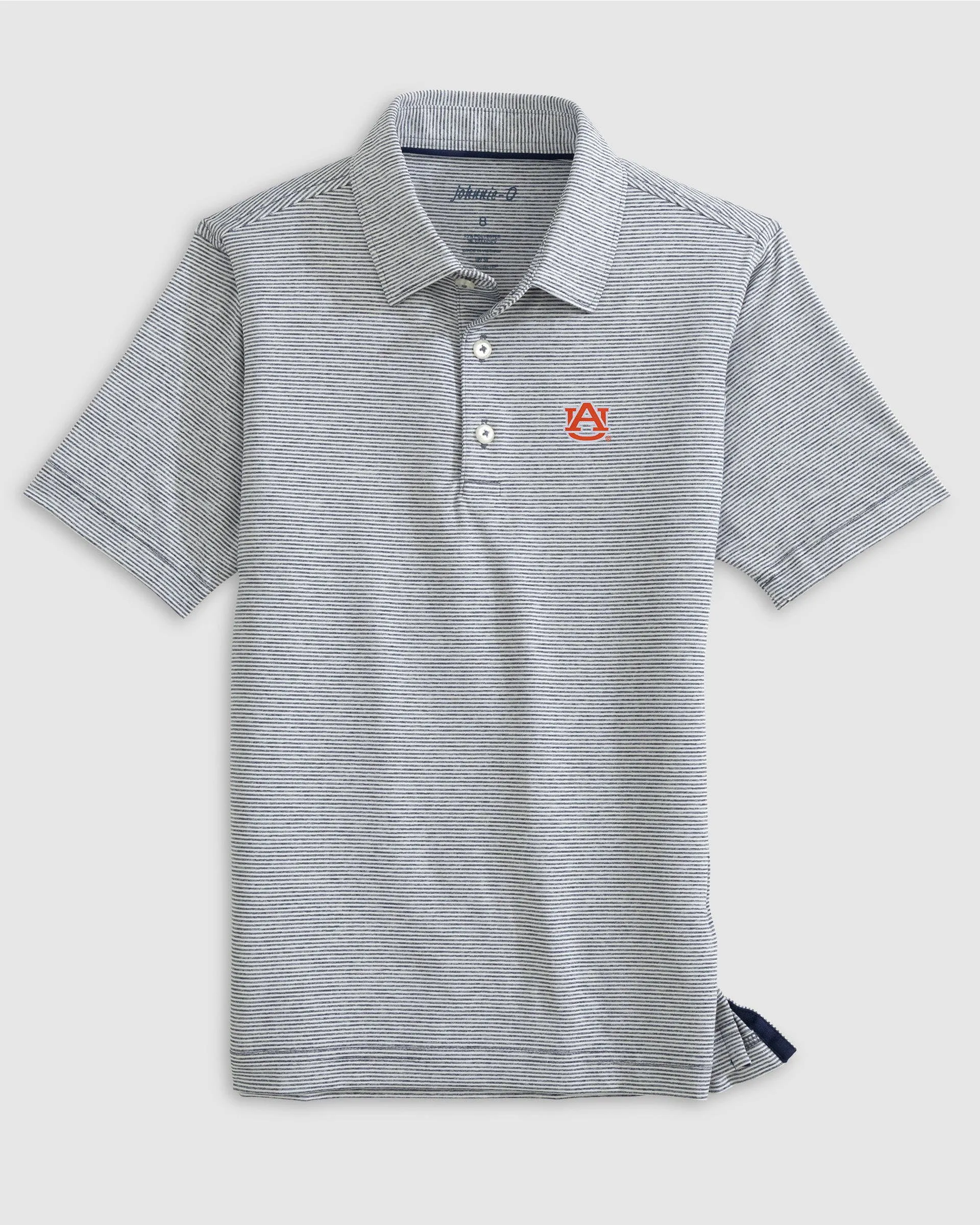 Auburn Lyndonn Jr. Striped Jersey Performance Polo