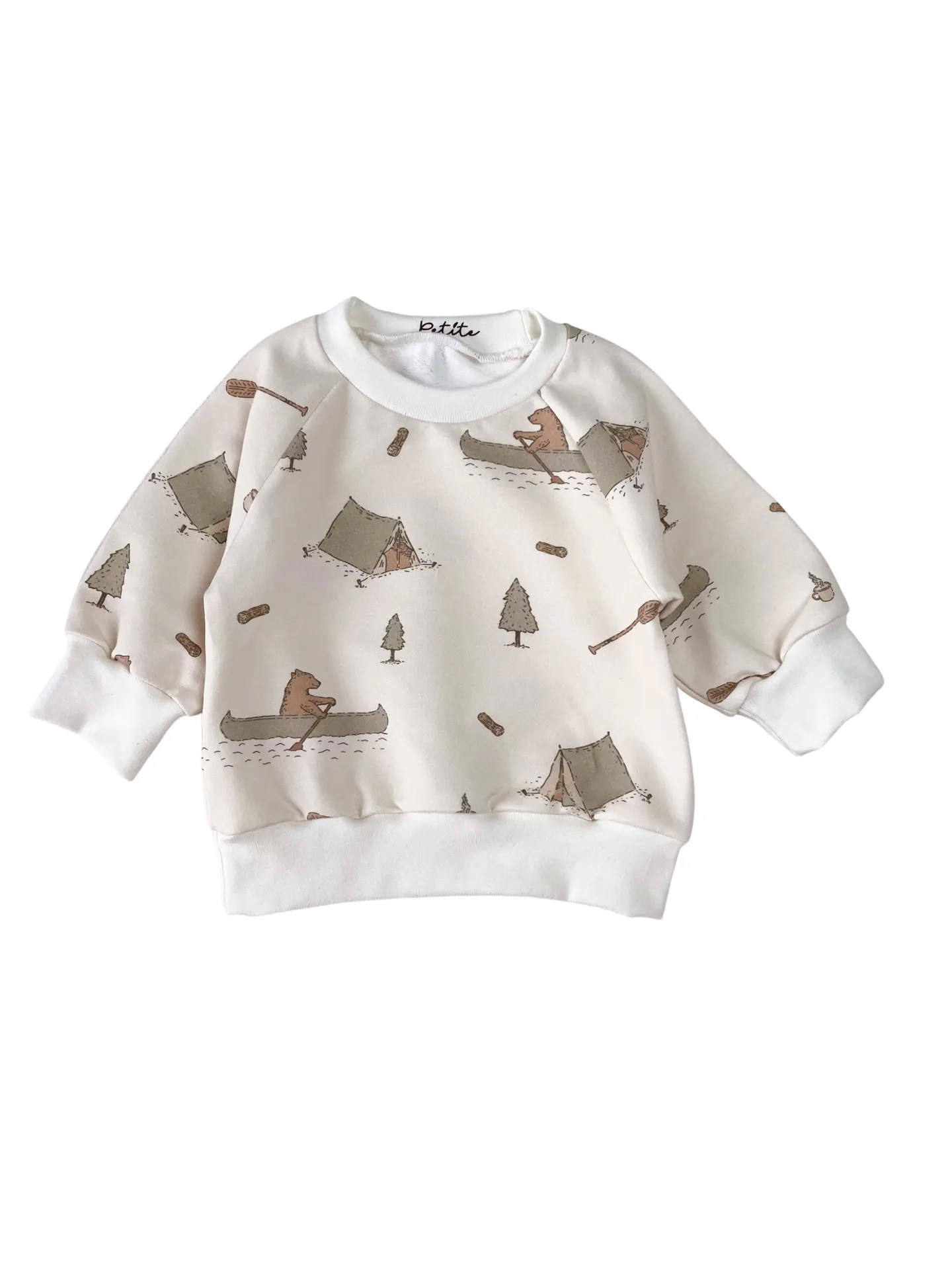 Baby cotton sweatshirt / boho camp - boys