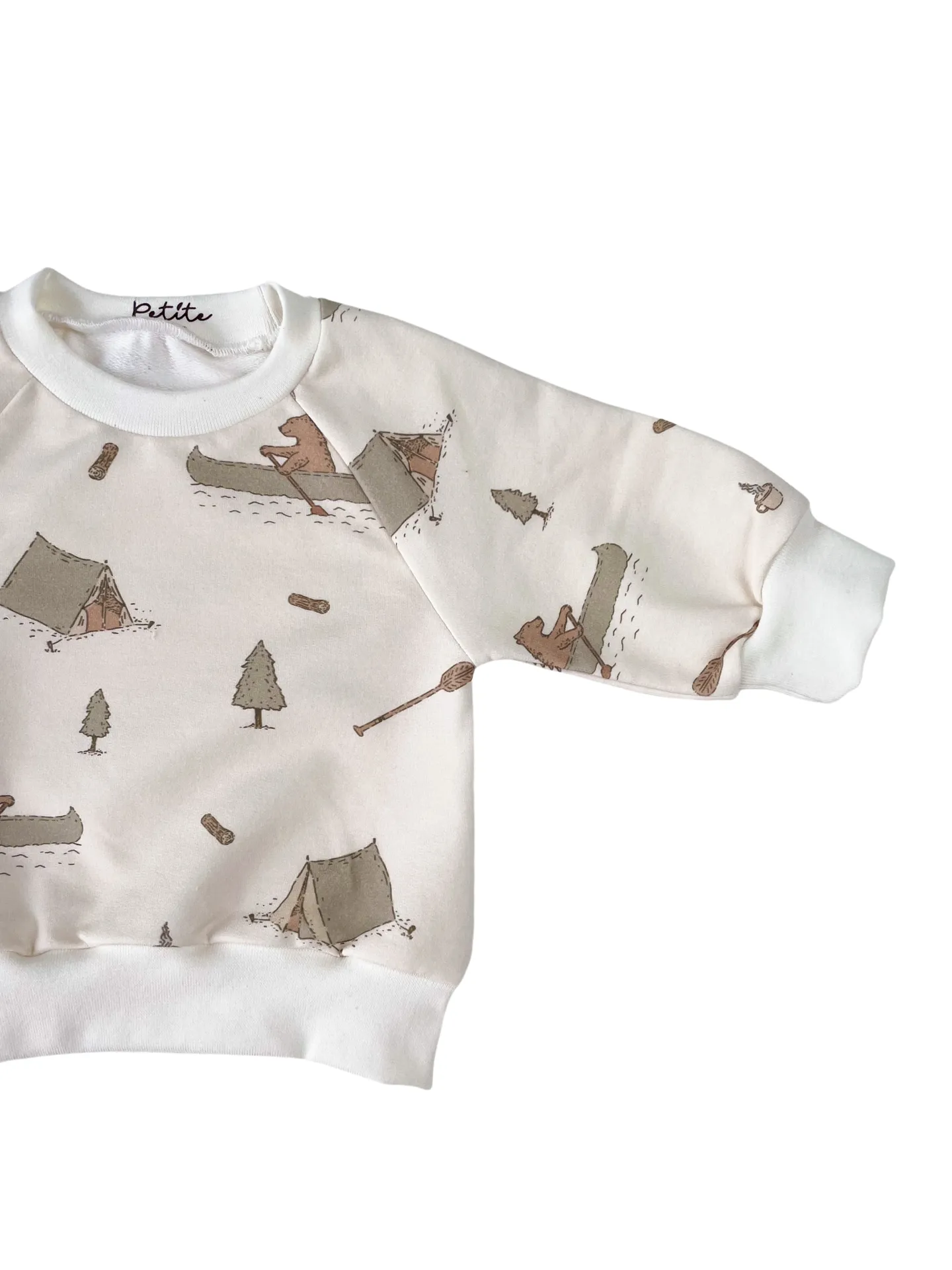 Baby cotton sweatshirt / boho camp - boys