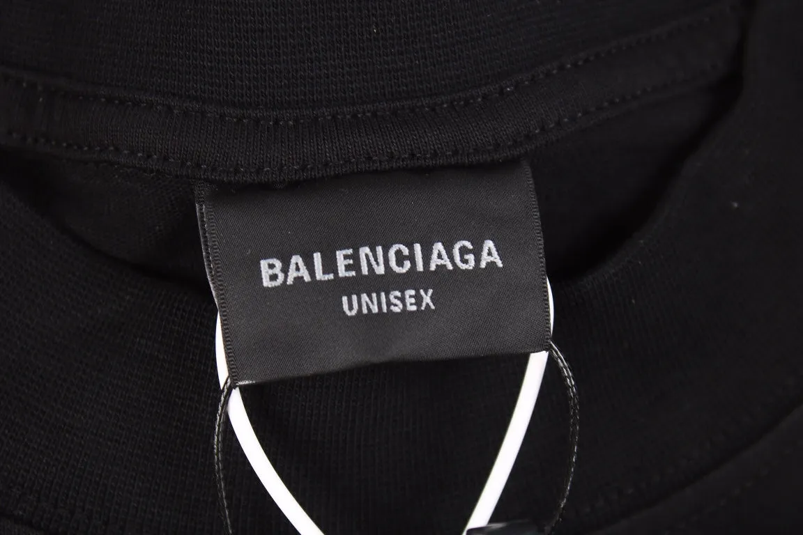 Balenciaga Distressed BB Logo T-Shirt