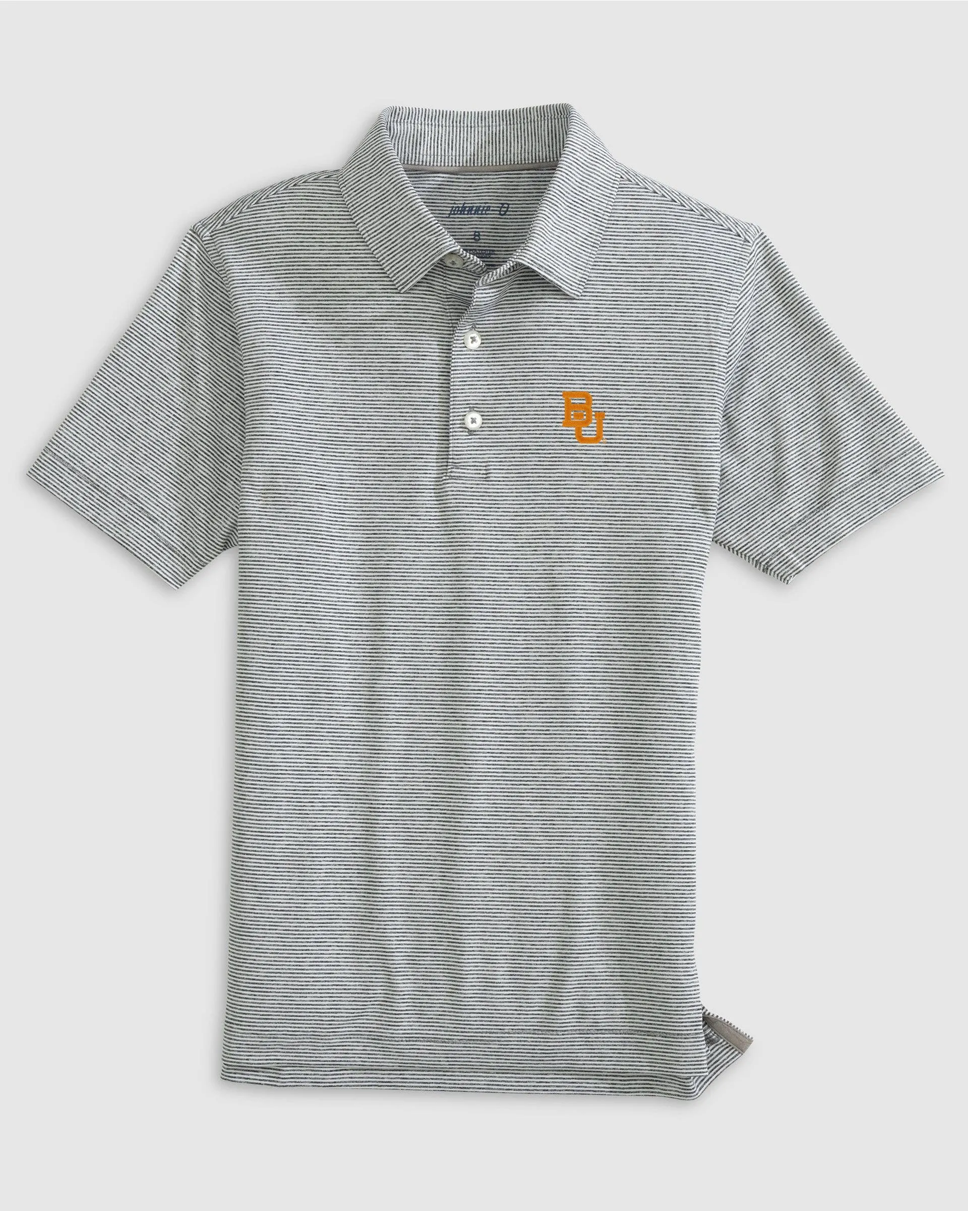 Baylor Lyndonn Jr. Striped Jersey Performance Polo