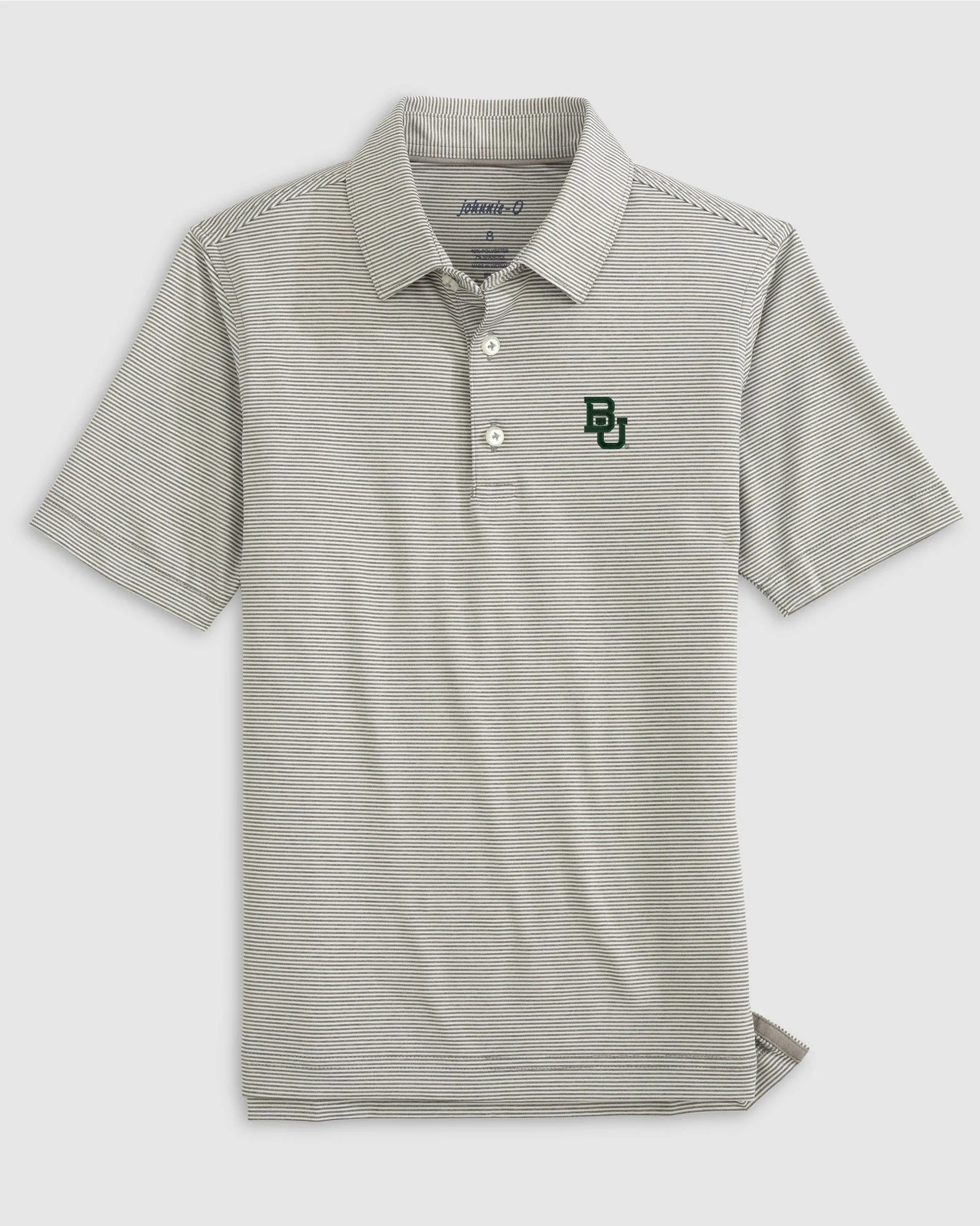 Baylor Lyndonn Jr. Striped Jersey Performance Polo