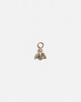 Bee Charm for Hoops in 14K Gold with lab grown diamonds