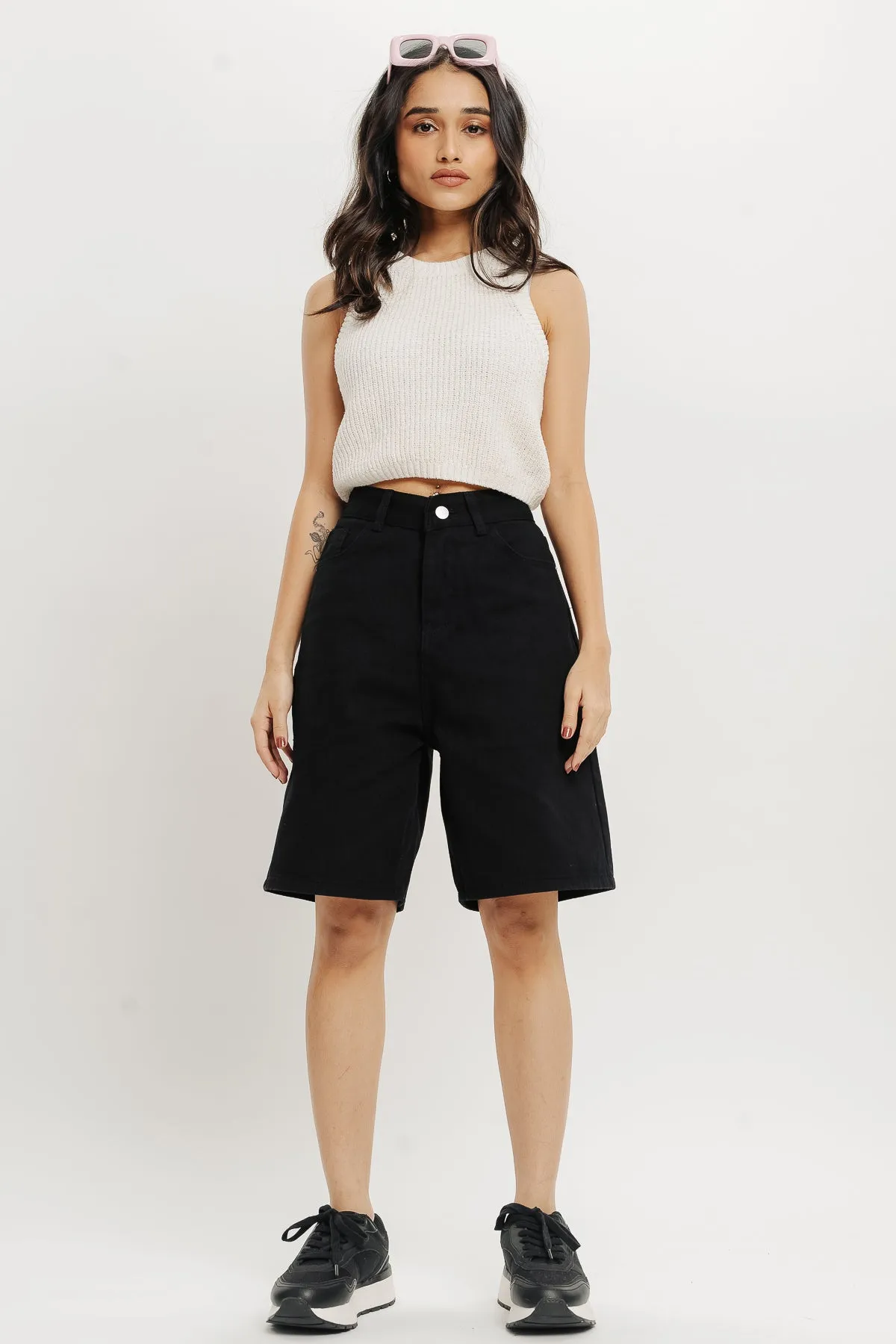 Bermuda Black Shorts