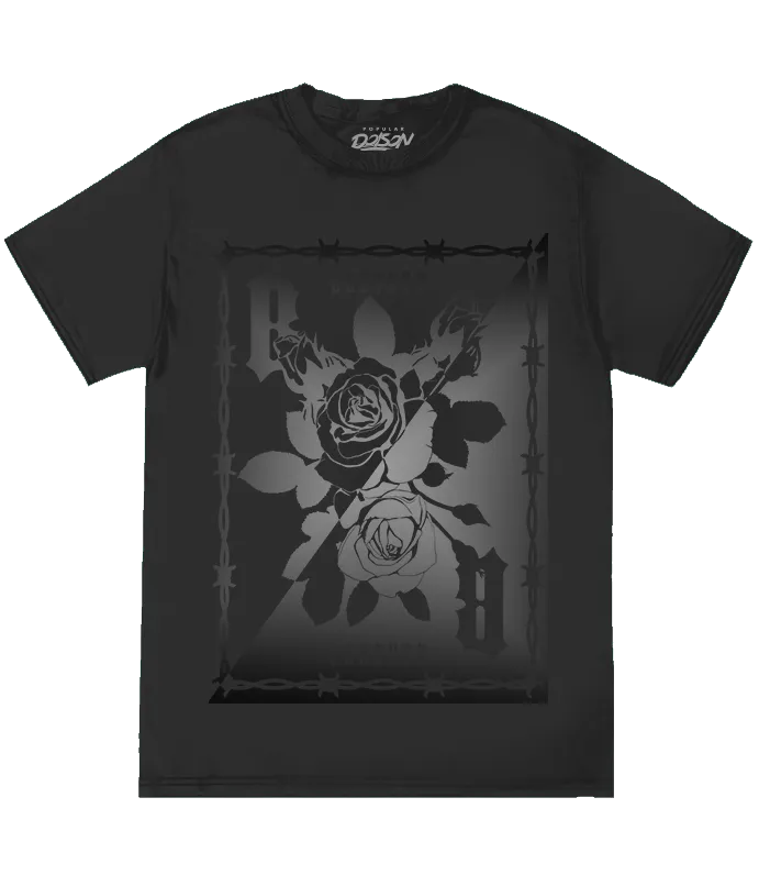 BIG GUY ROSES PLAYING CARD FOIL TEE