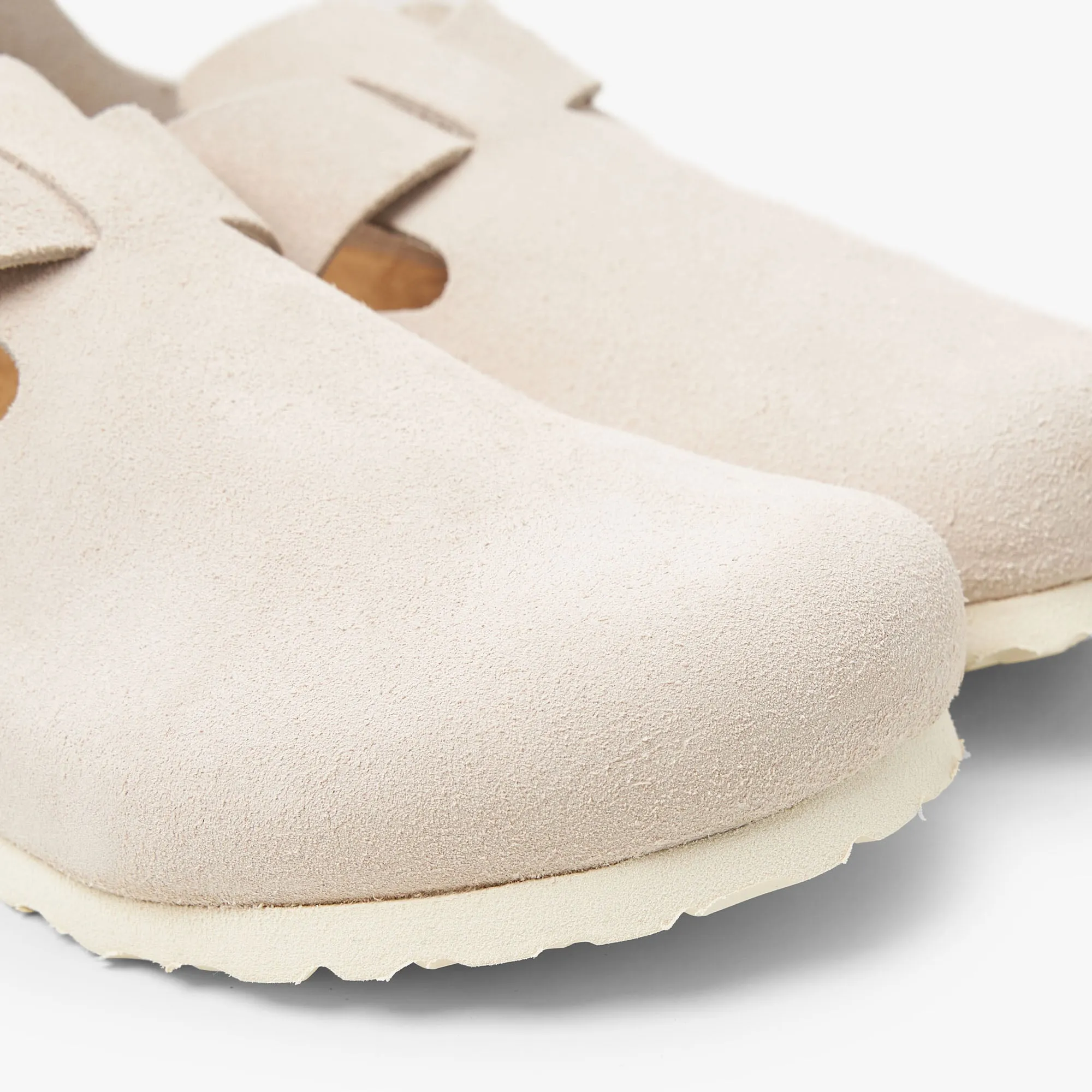 Birkenstock London Suede / Antique White