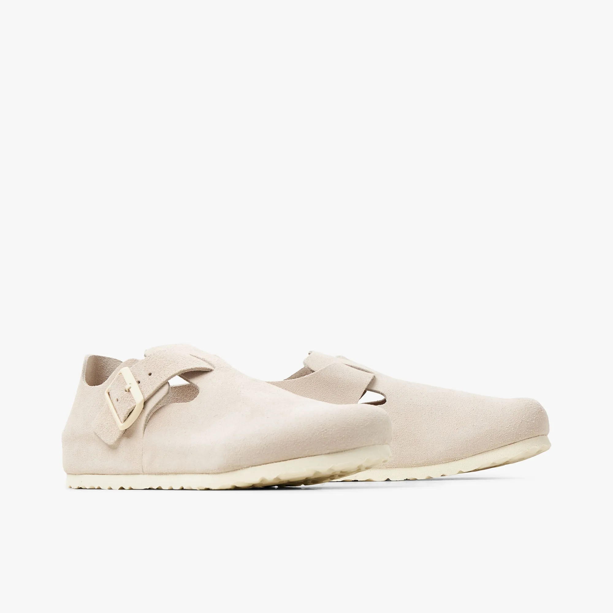 Birkenstock London Suede / Antique White