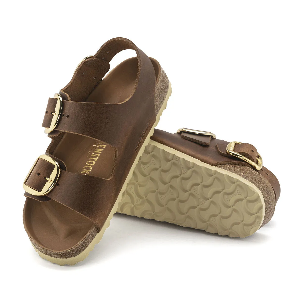 Birkenstock Milano Big Buckle Cognac   