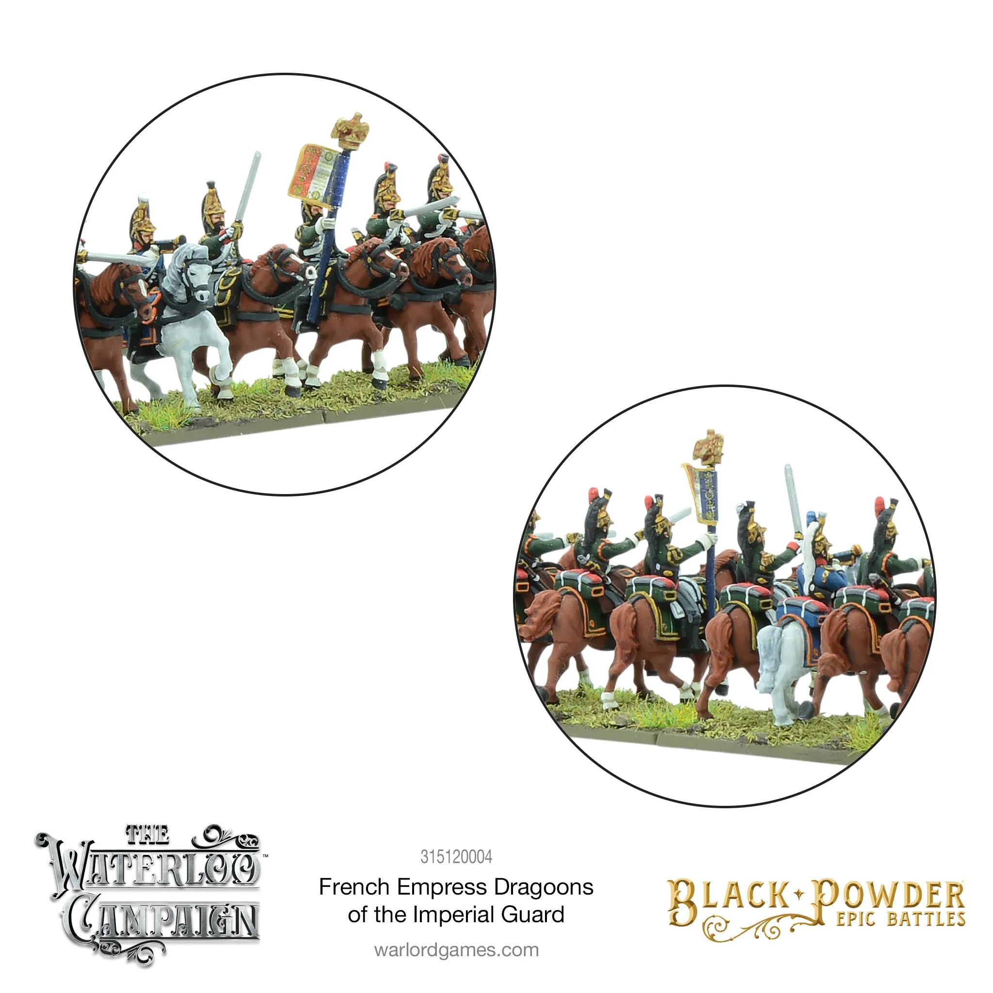 Black Powder Epic Battles: Waterloo - French Empress Dragoons of the Imperial Guard