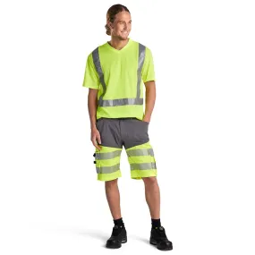 Blaklader 3313 Hi-Vis V-Neck Short Sleeve T-Shirt