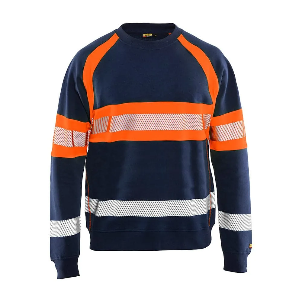 Blaklader 3359 Hi-Vis Round Neck Sweatshirt