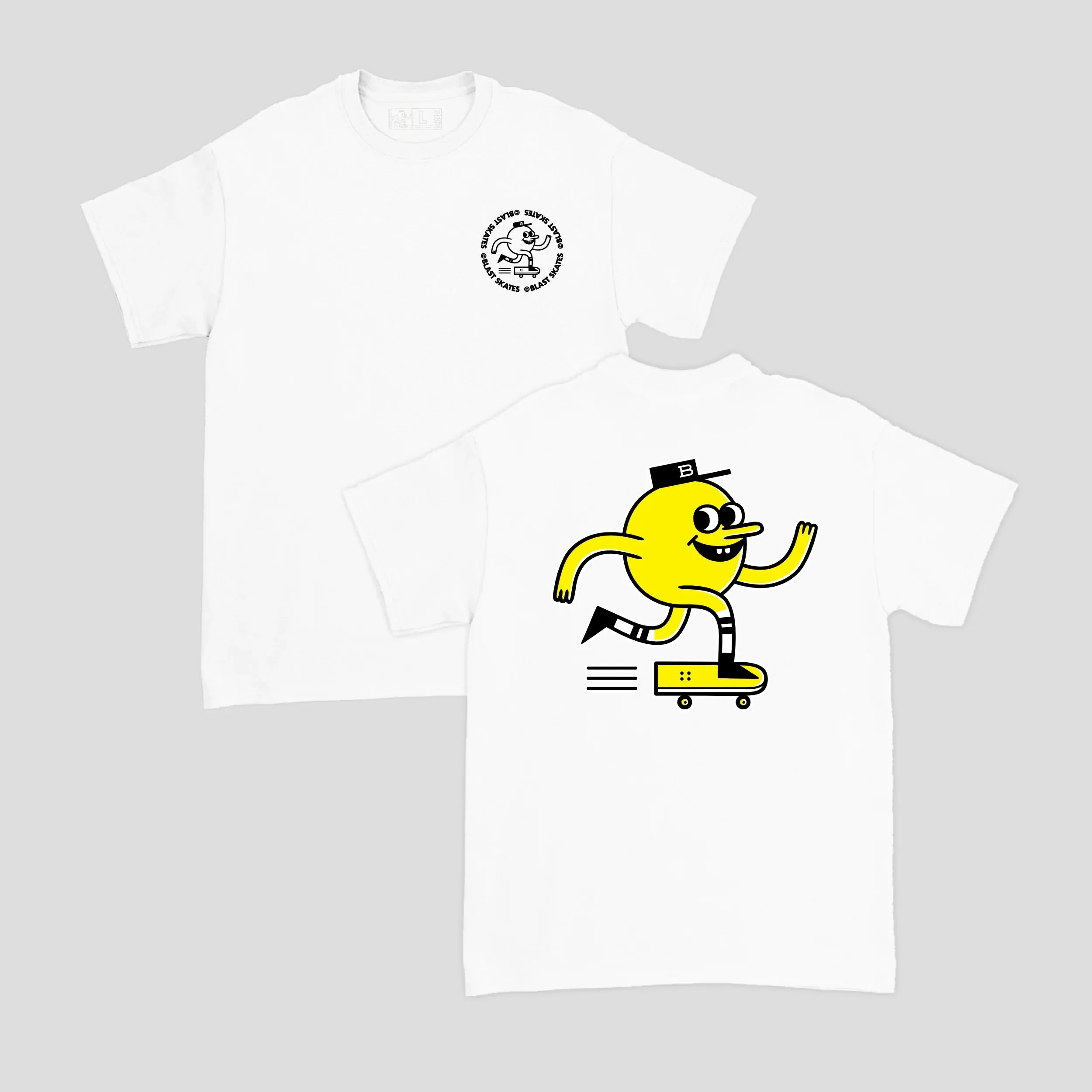 Blast Skates - Classic Logo T-Shirt - White