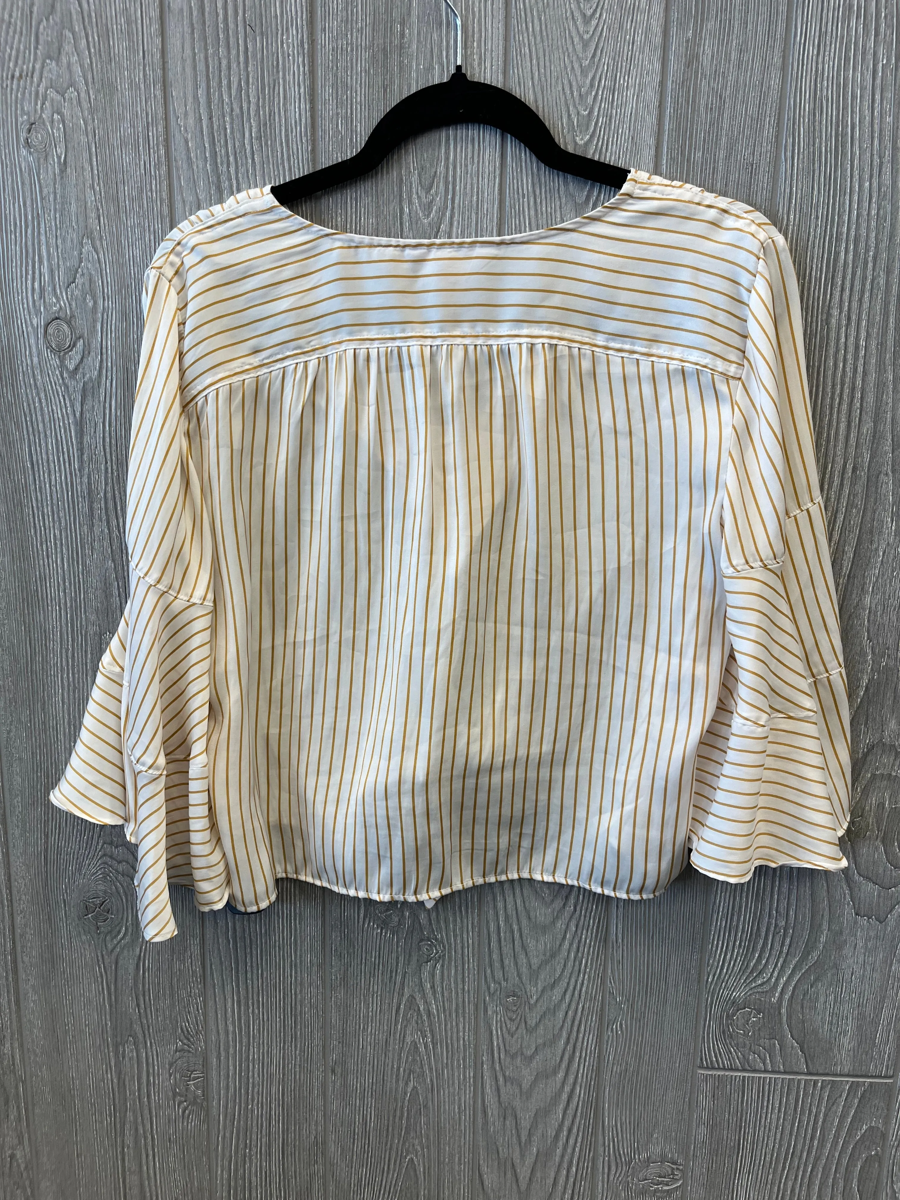 Blouse Long Sleeve By Lc Lauren Conrad In Yellow, Size: M