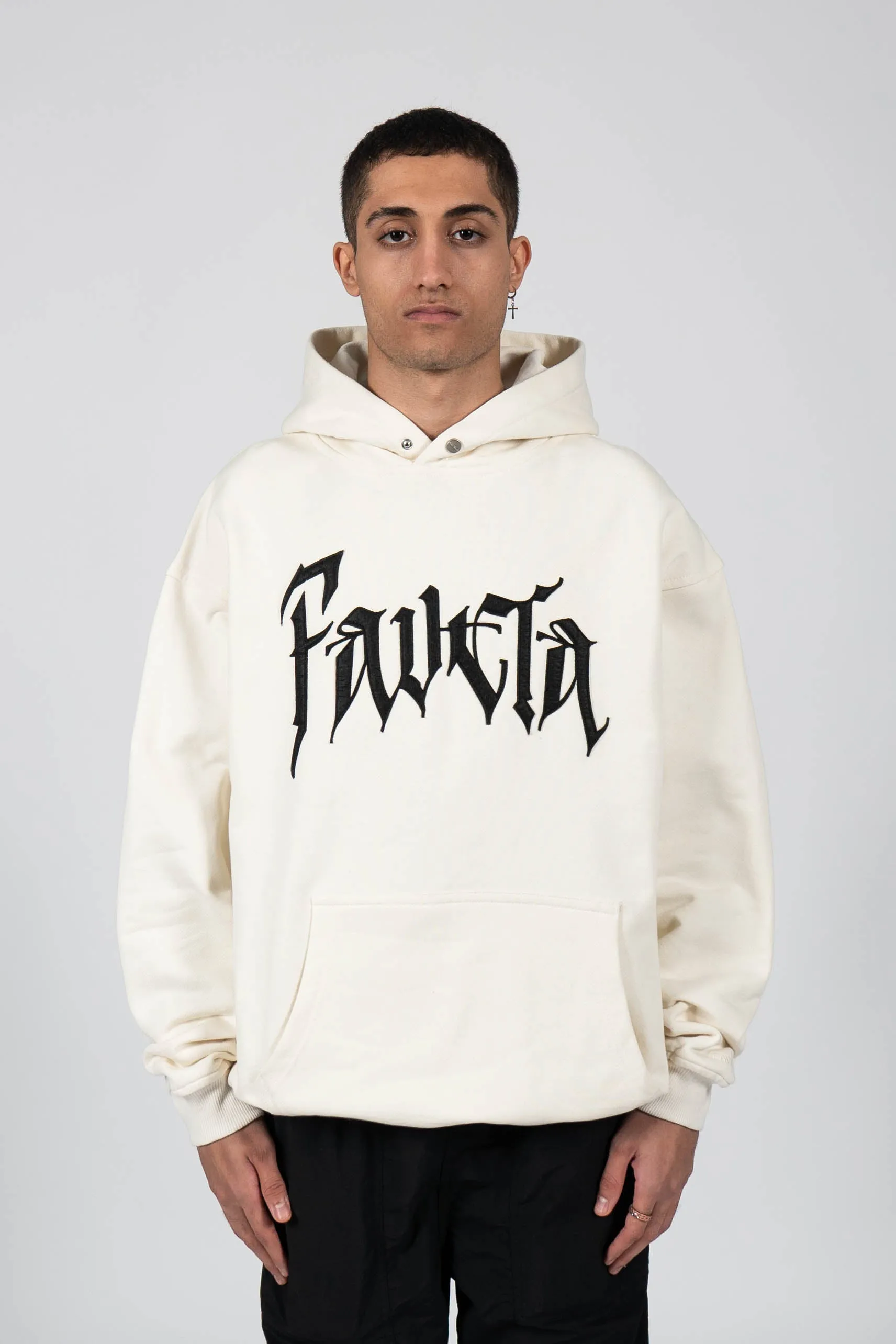 BOLT FLEECE VANILLA HOODIE