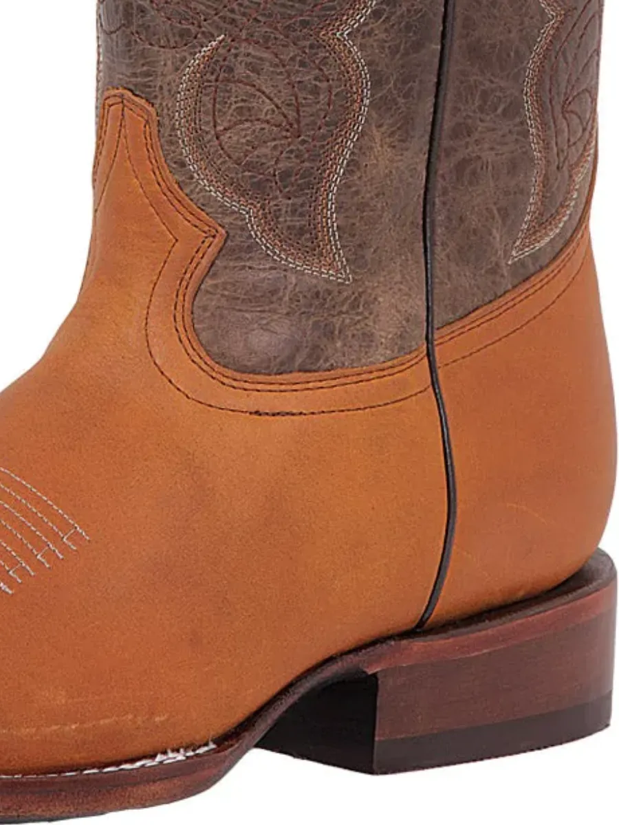 Botas Vaqueras Rodeo Clasicas de Piel Genuina para Hombre 'El General' - ID: 42995