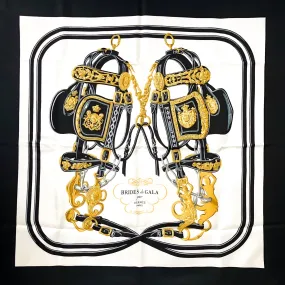 Brides de Gala Hermes Scarf by Hugo Grygkar 90 cm Silk Twill