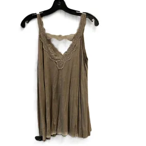 Brown Top Sleeveless By La Miel, Size: S