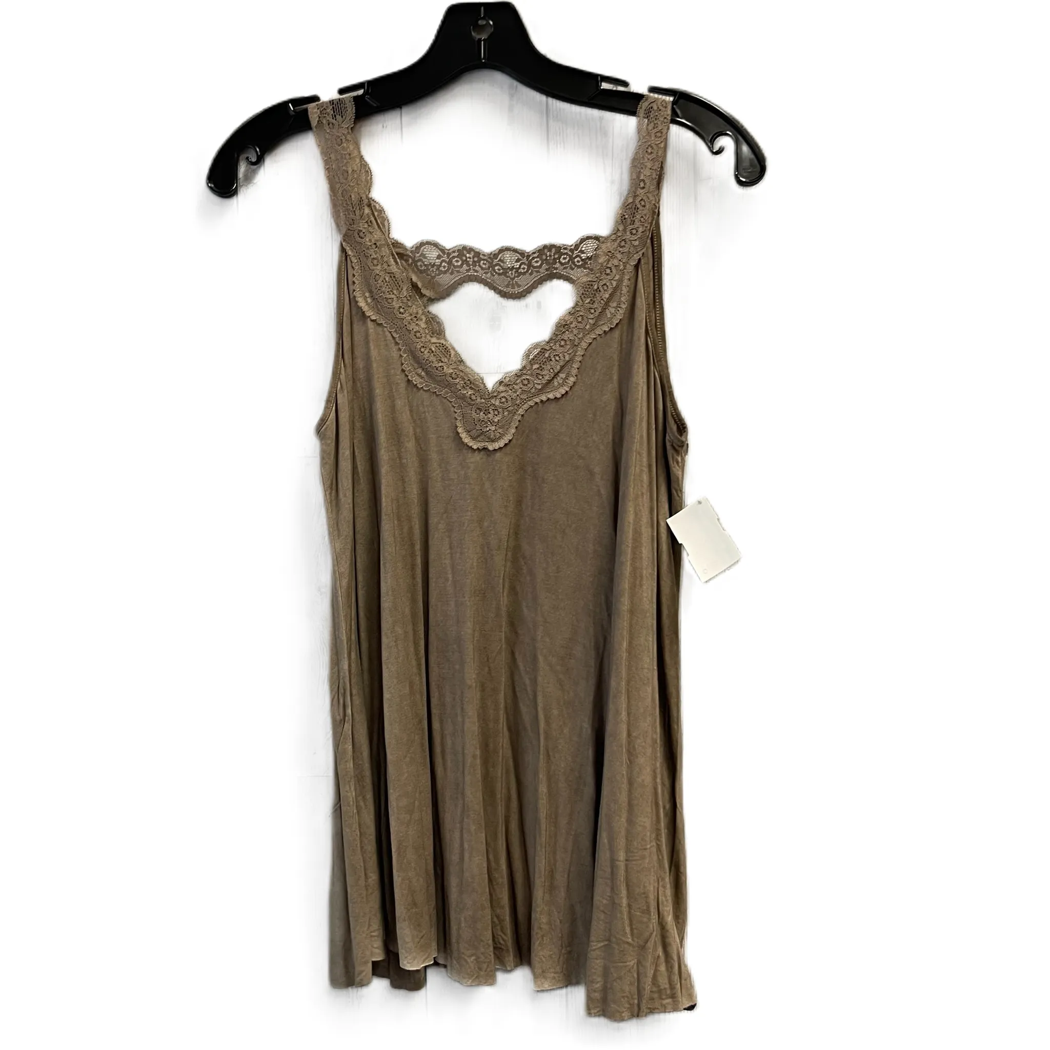 Brown Top Sleeveless By La Miel, Size: S