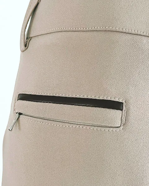 BTB 'PORTIA' BEIGE BREECH with dark navy, white or  dark brown trim