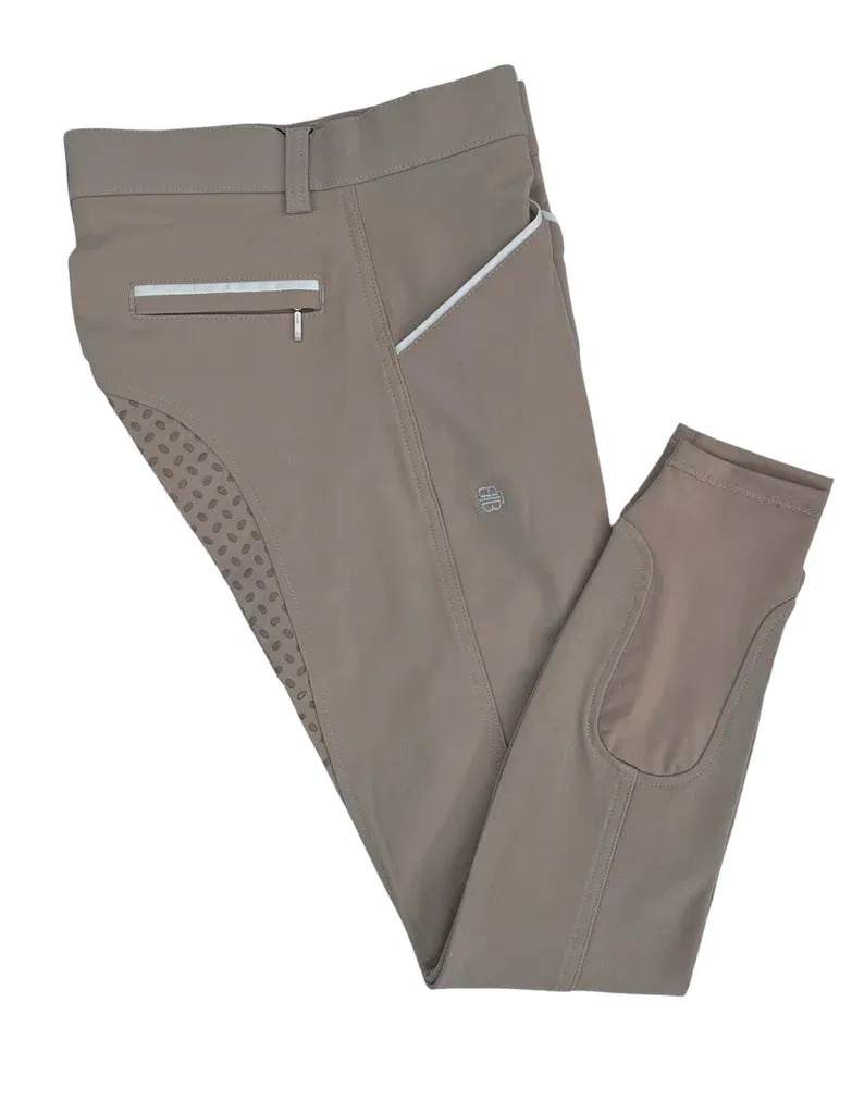 BTB 'PORTIA' BEIGE BREECH with dark navy, white or  dark brown trim