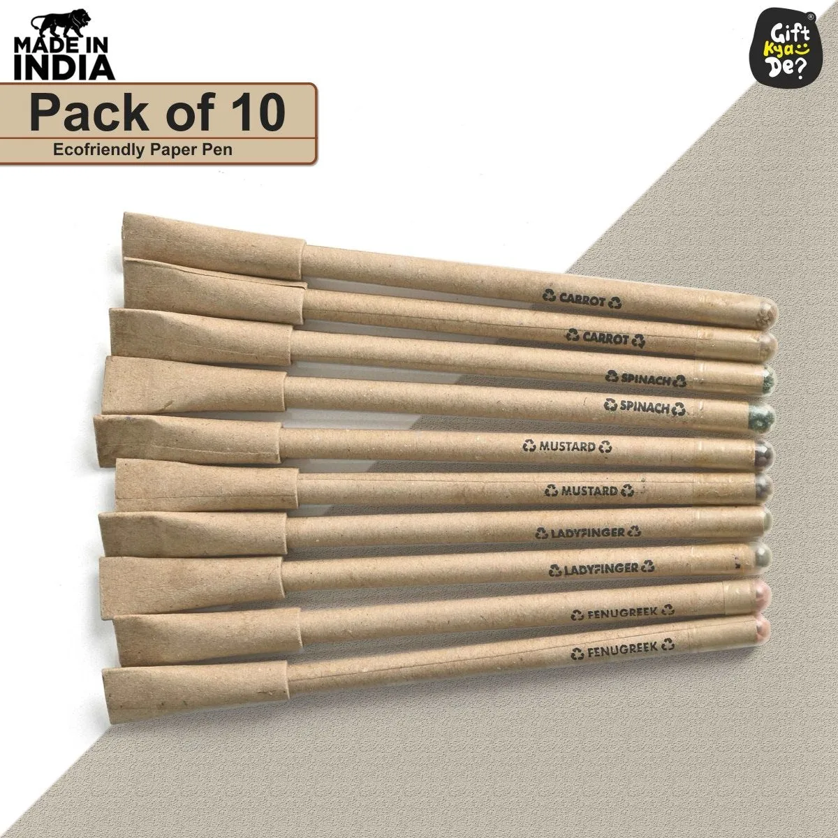 Buy Eco-Friendly Paper Seed Pen ( Pack Of 10) Online - Gift Kya De