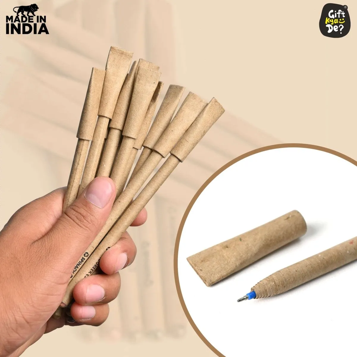 Buy Eco-Friendly Paper Seed Pen ( Pack Of 10) Online - Gift Kya De