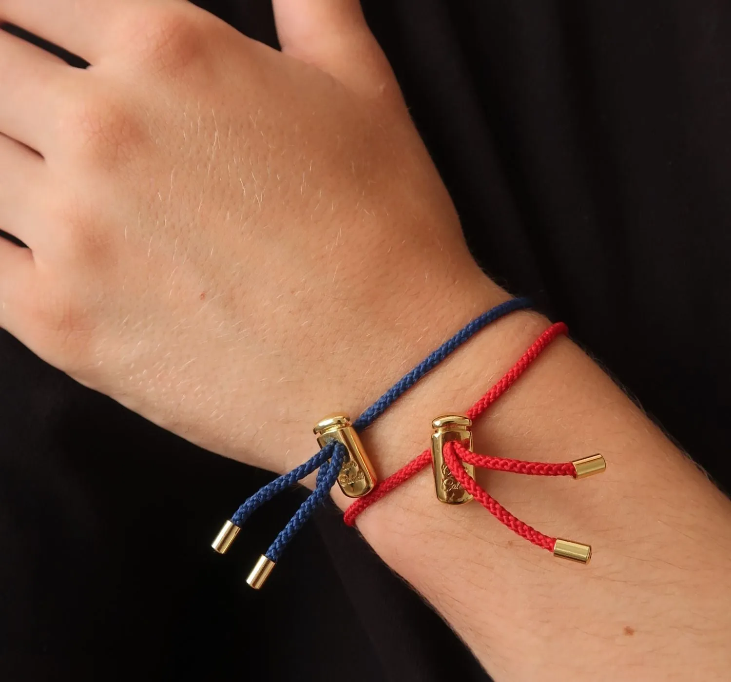 Cameron Cord Bracelet | Red / Gold