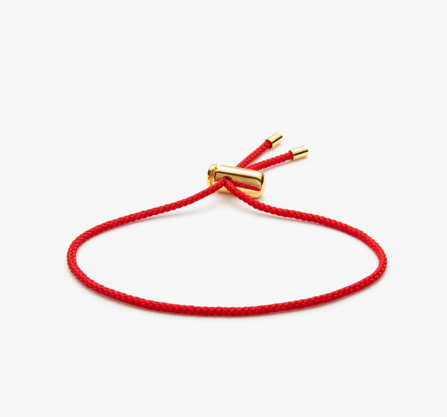 Cameron Cord Bracelet | Red / Gold