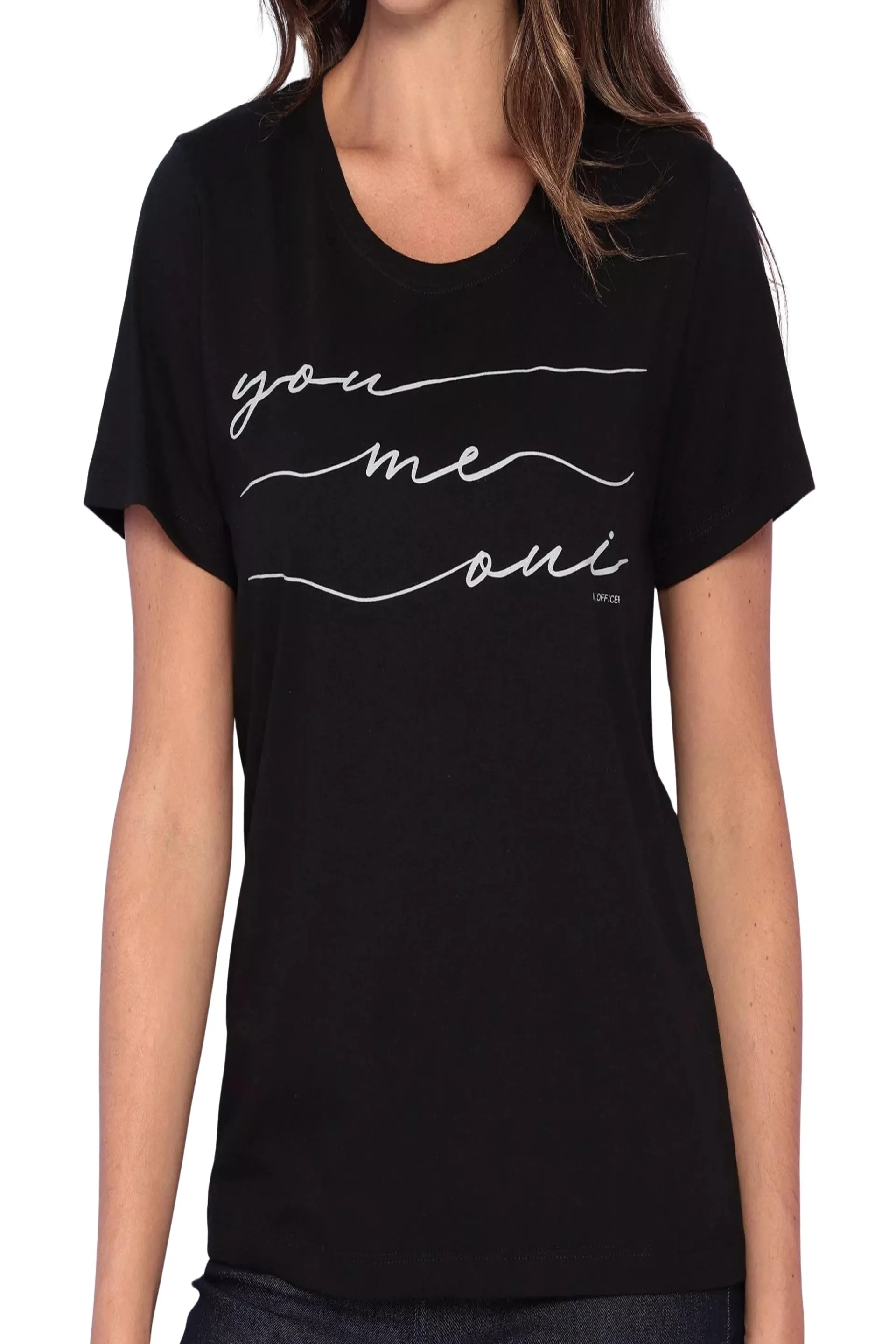 CAMISETA M/C BASIC ESTAMPA YOU ME