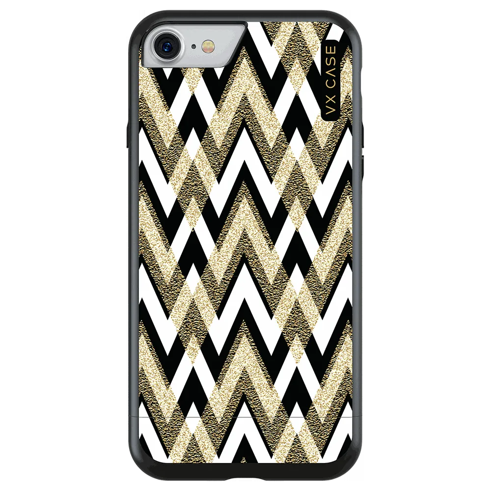 Capa para iPhone 7 de Polímero Chevron Style - Preta