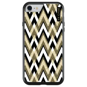 Capa para iPhone 7 de Polímero Chevron Style - Preta