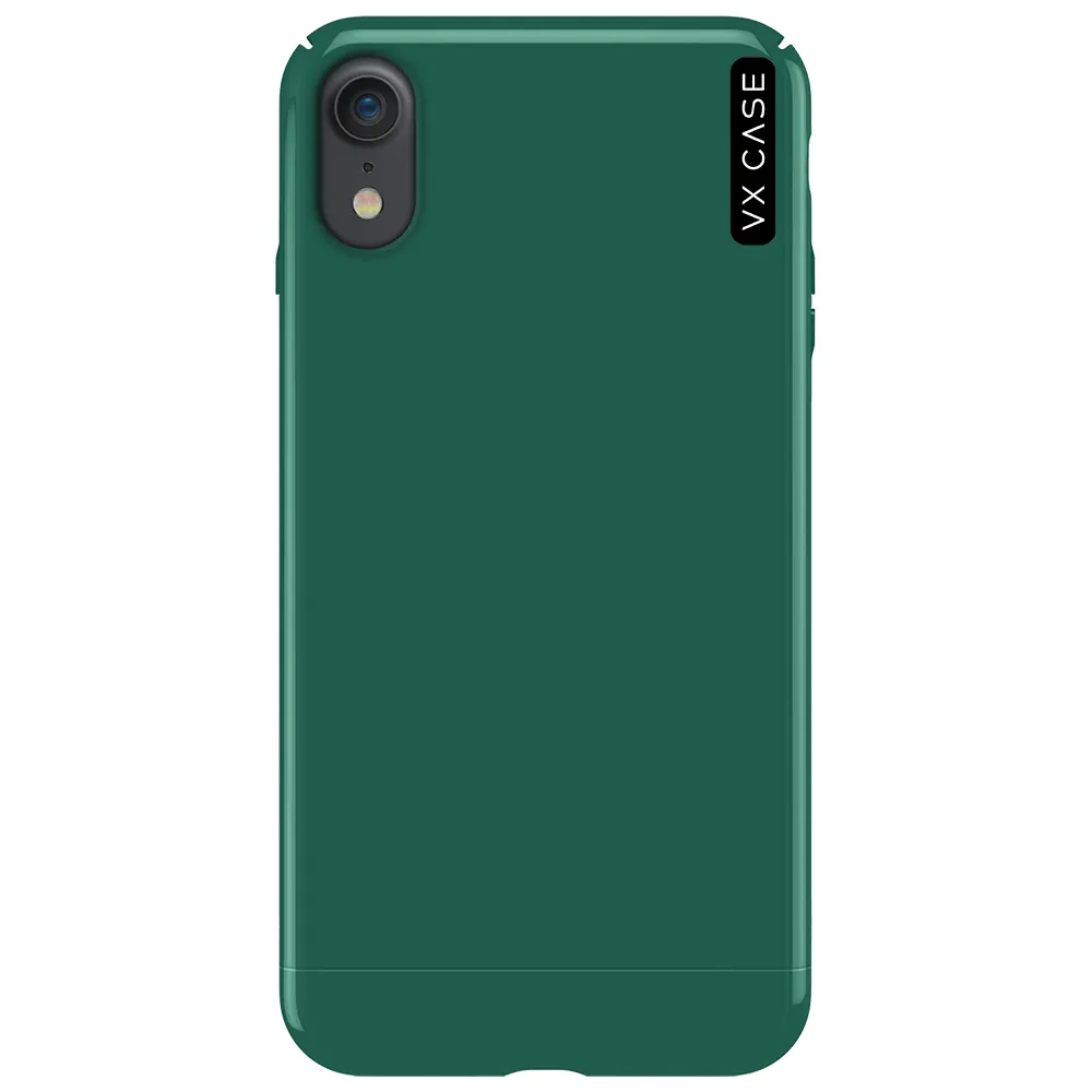 Capa para iPhone XR de Polímero Verde Meia-noite