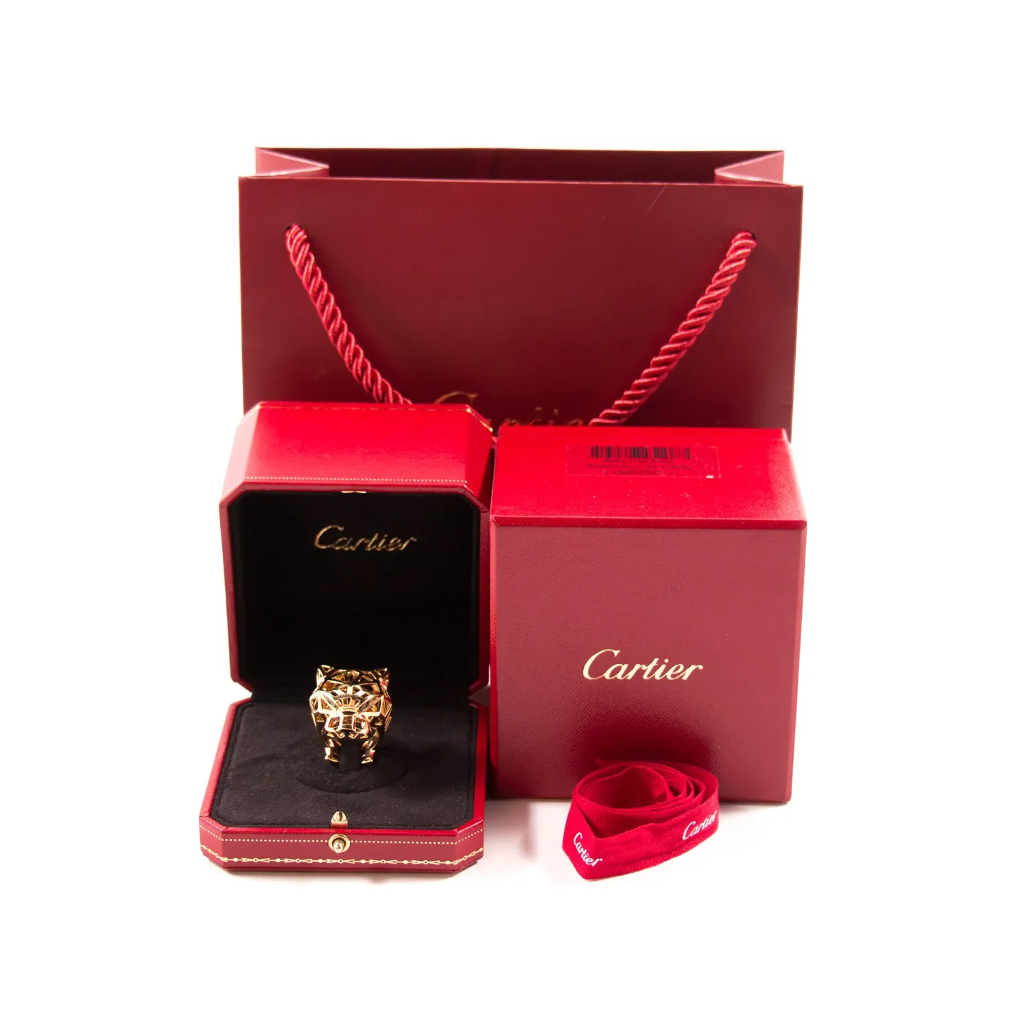 Cartier Panthère de Cartier Onyx 18K Gold Ring