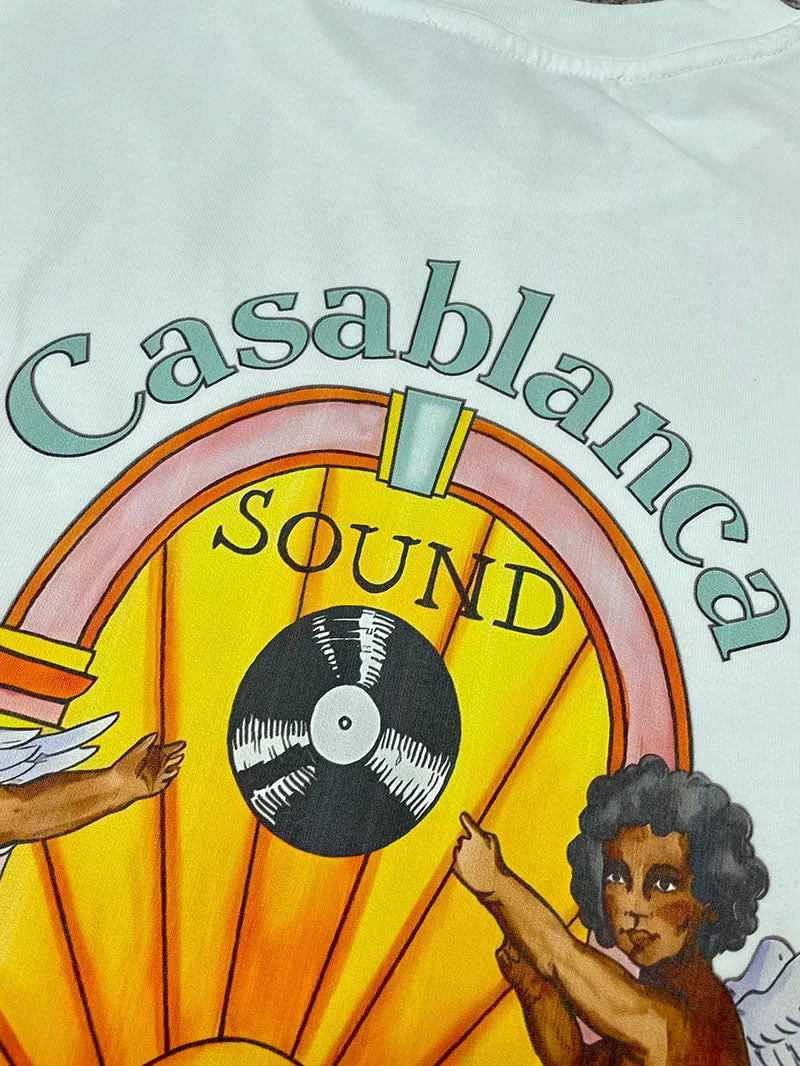 CASABLANCA Studio de Musique T-Shirt White