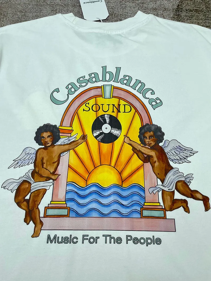 CASABLANCA Studio de Musique T-Shirt White