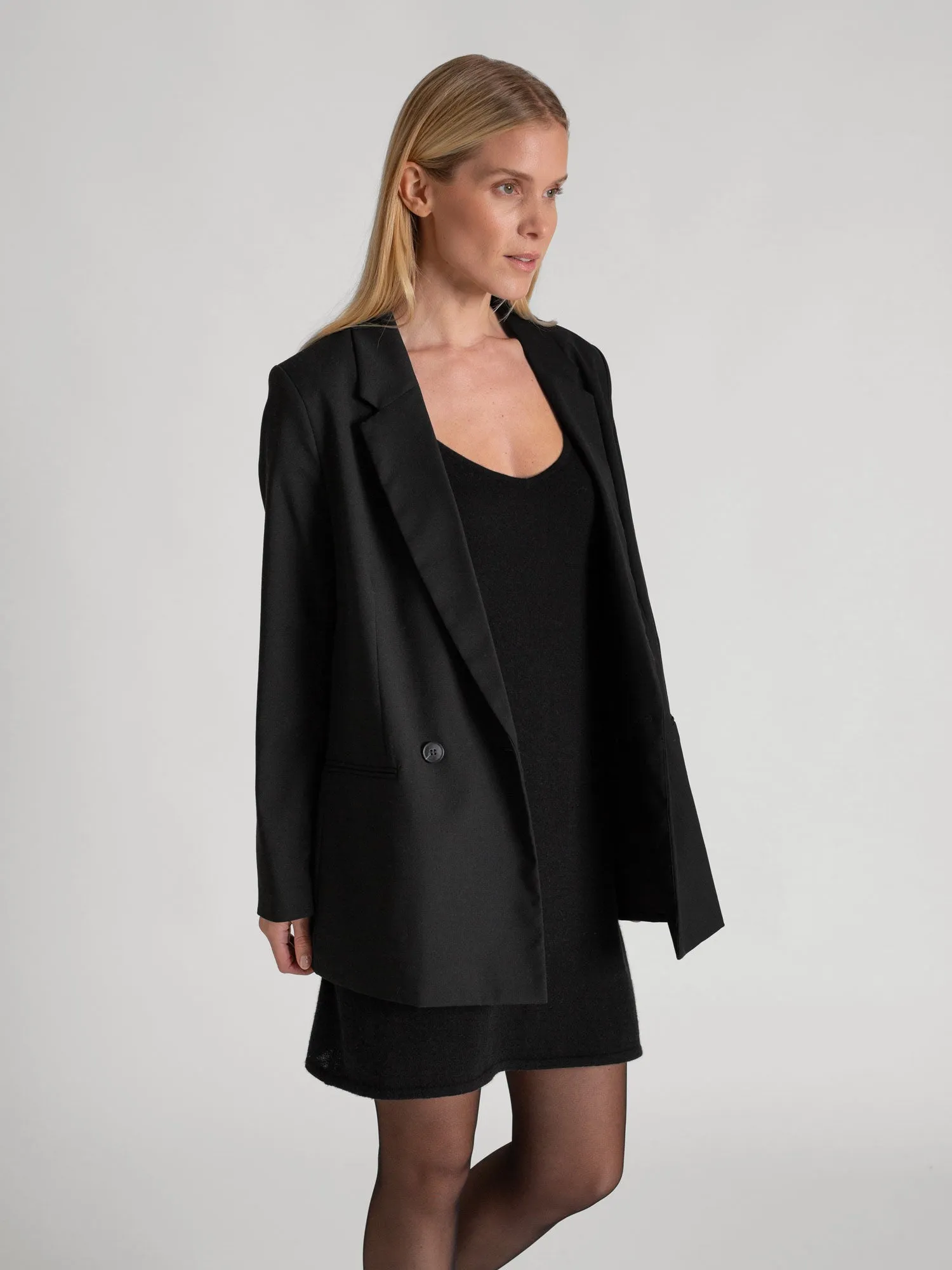 Cashmere dress "Effortless" - black