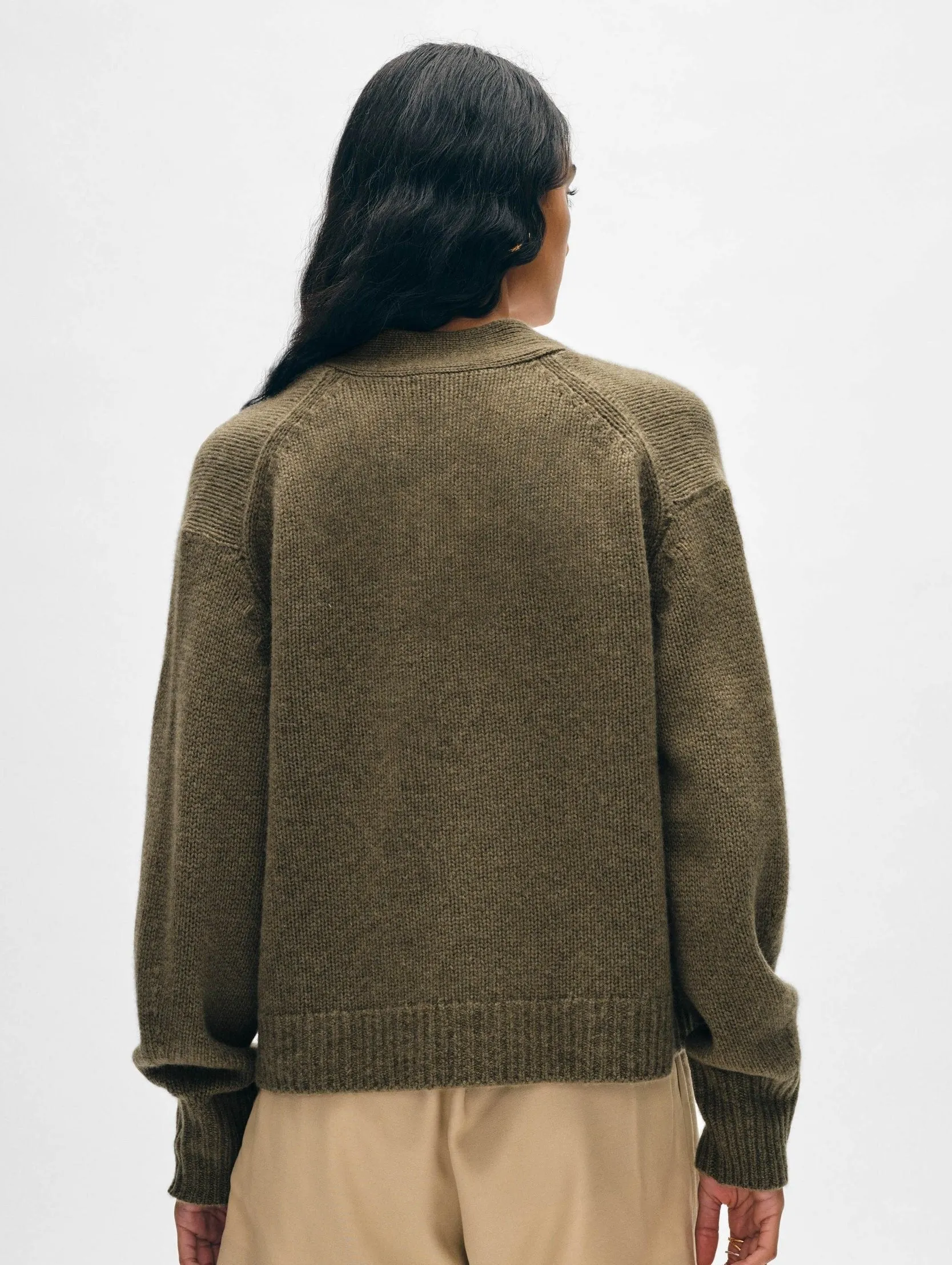 Cashmere Open Cardigan