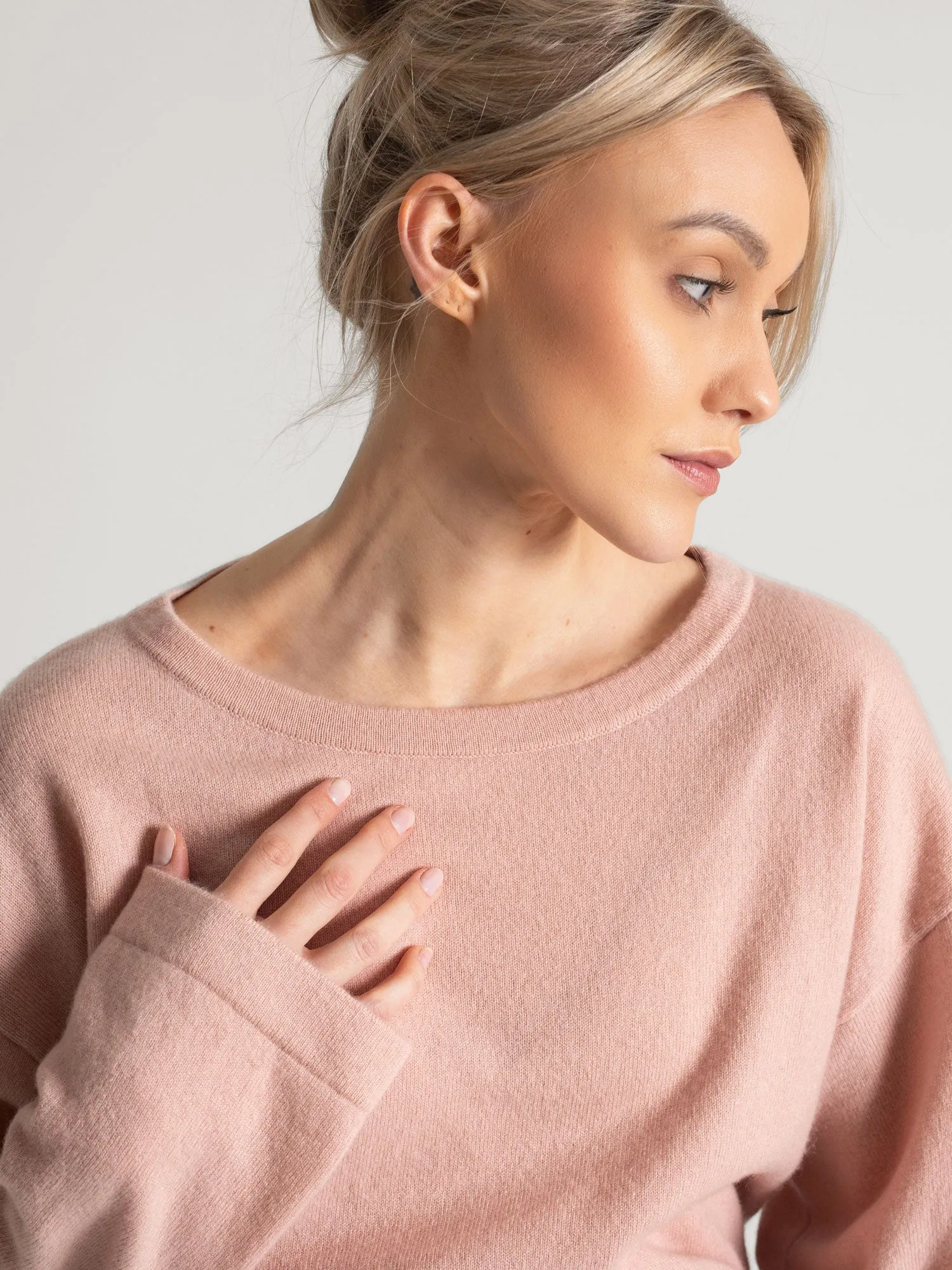 Cashmere sweater "Wilde" - rose glow