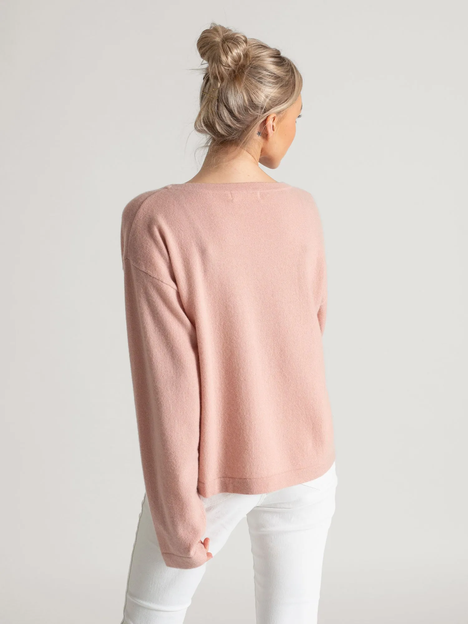 Cashmere sweater "Wilde" - rose glow