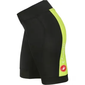 Castelli Womens Vizio Tre Shorts - Black-Green