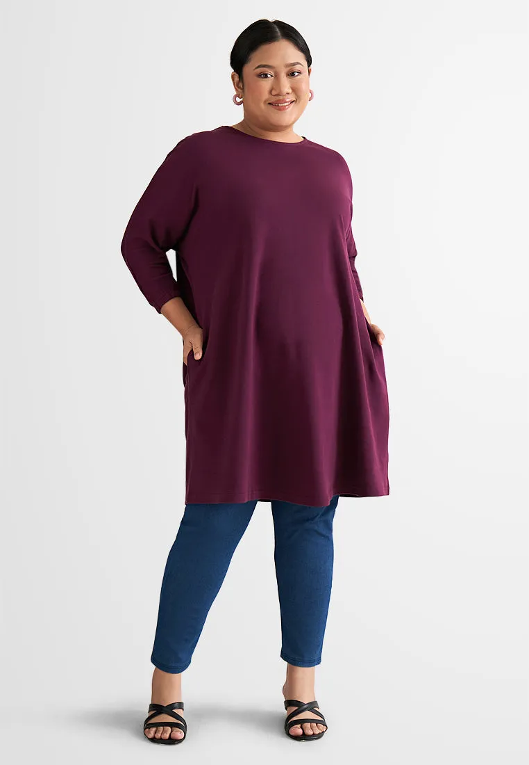 Celina Cuffed 3/4 Sleeve Dress Tee