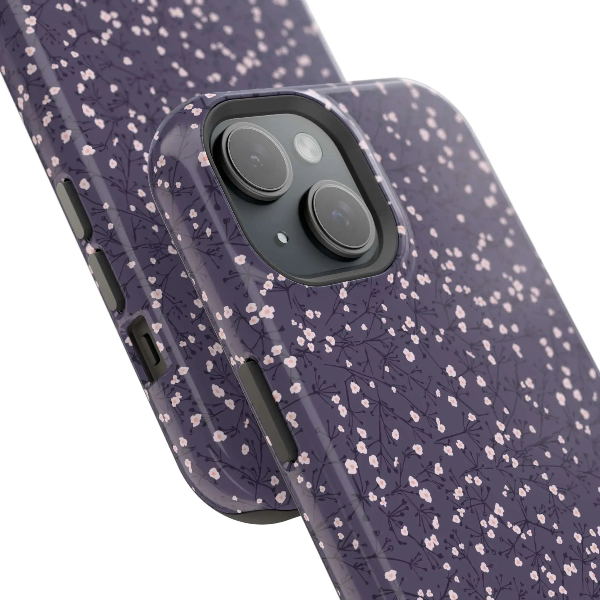 Cherry Petals | Blue Floral Case