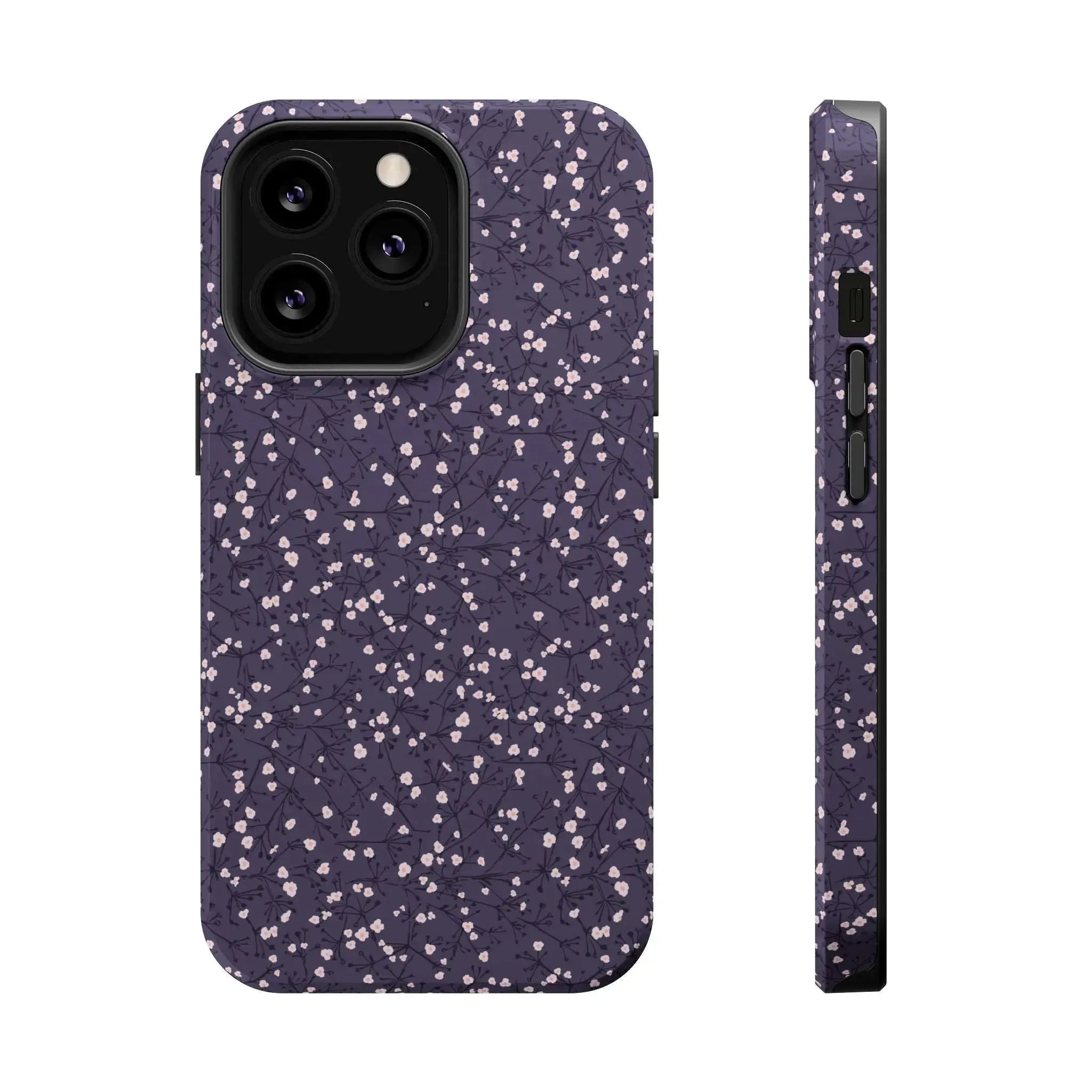 Cherry Petals | Blue Floral Case